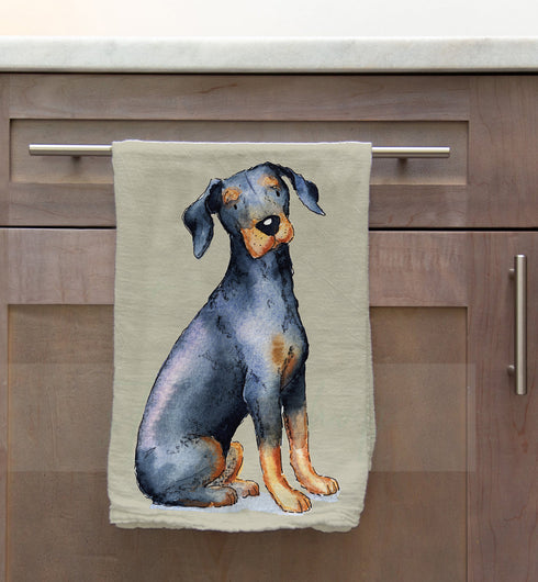 Doberman Tea Towel